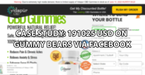 Case study: 191025 USD on Gummy Bears via Facebook