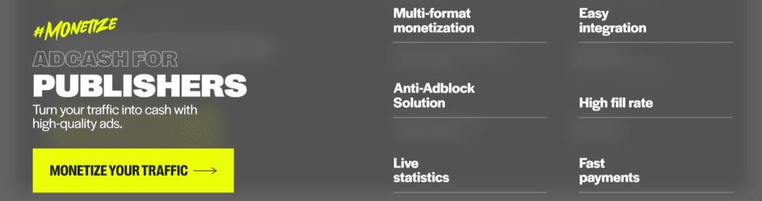 Adcash Review: A Advertising Platform for Media Buyers and Publishers