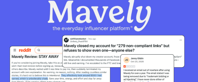 Mavely Review 2026: Affiliates Report Account Terminations Before Payout?