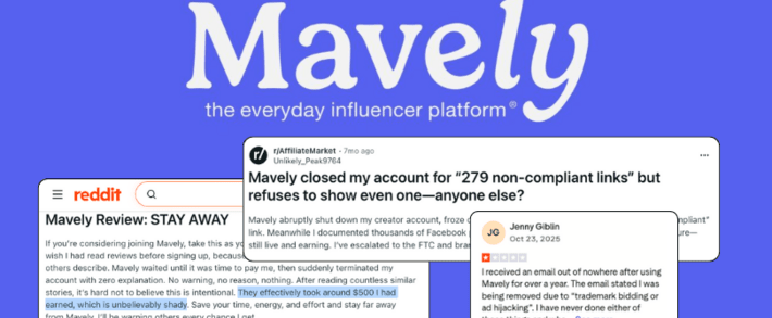 Mavely Review 2026: Affiliates Report Account Terminations Before Payout?