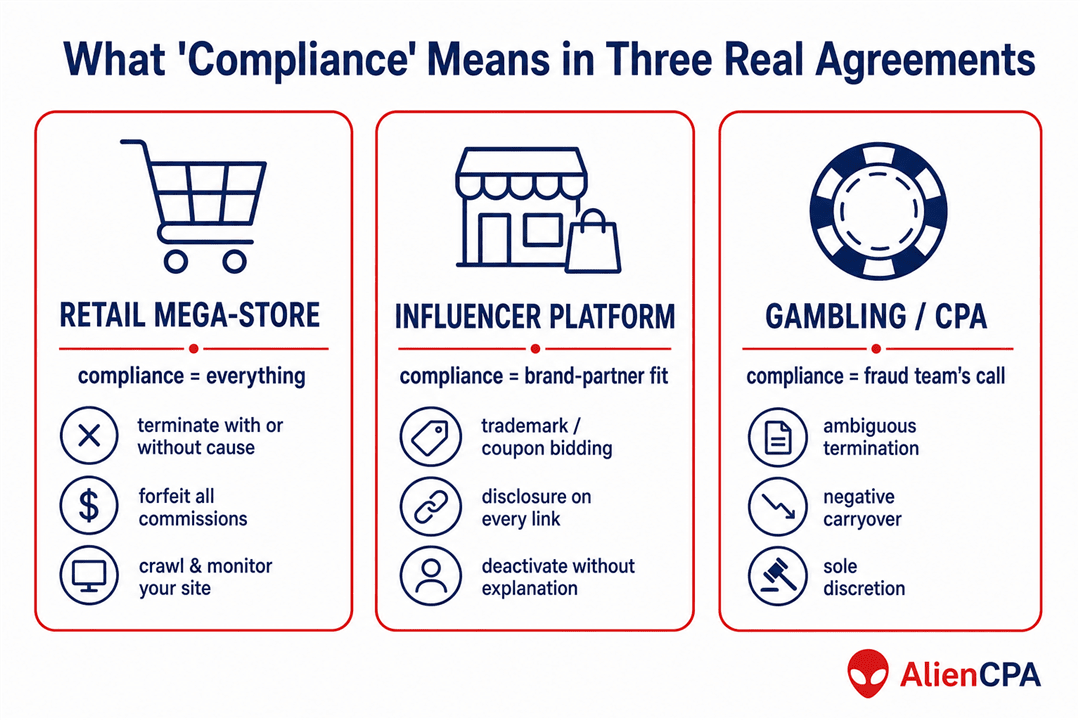Affiliate Account Closed for Compliance: What That Actually Means 2026 Pattern Analysis