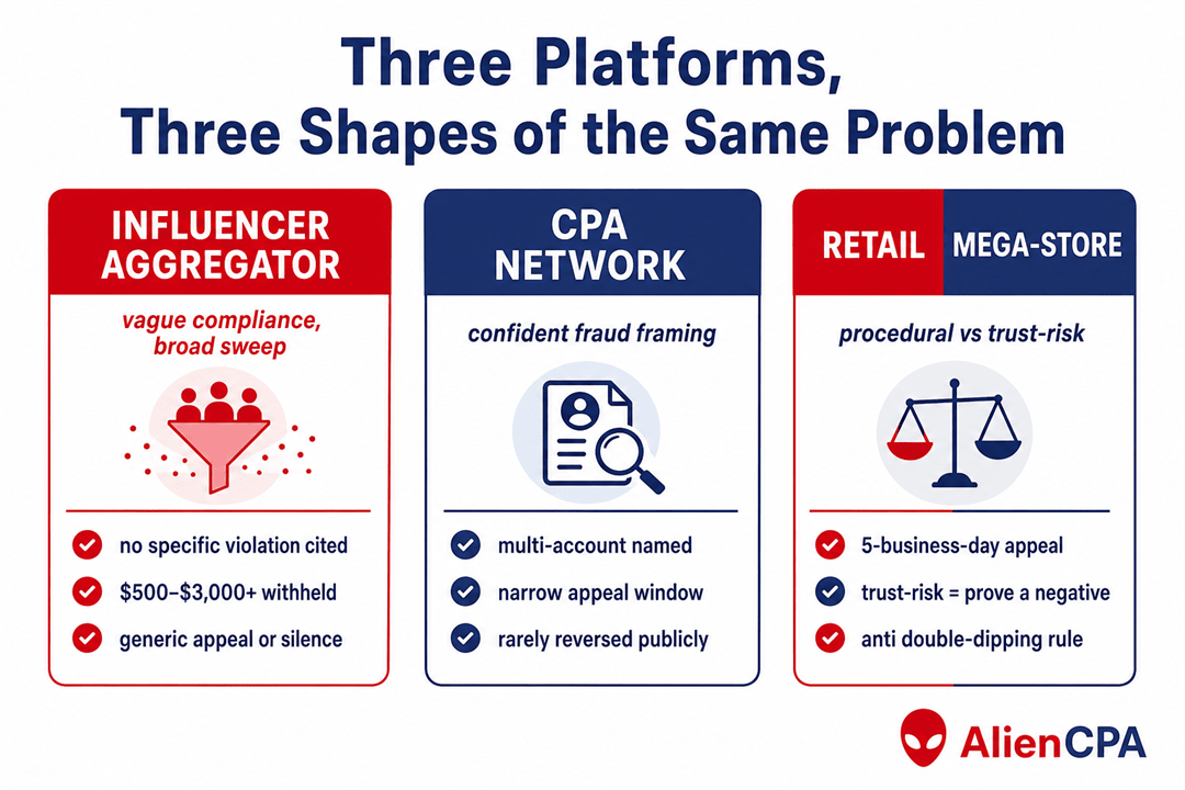 Affiliate Account Closed for Compliance: What That Actually Means 2026 Pattern Analysis