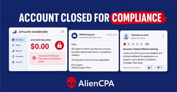 Affiliate Account Closed for Compliance: What That Actually Means 2026 Pattern Analysis