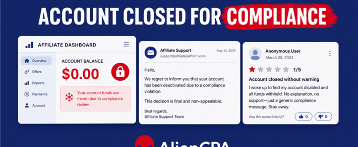 Affiliate Account Closed for Compliance: What That Actually Means 2026 Pattern Analysis