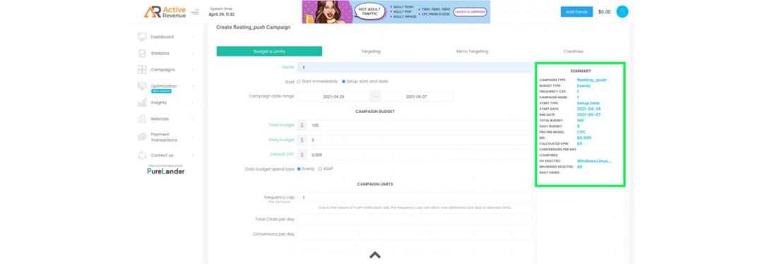 ActiveRevenue: An Advertising Network with Popular Advertising Formats