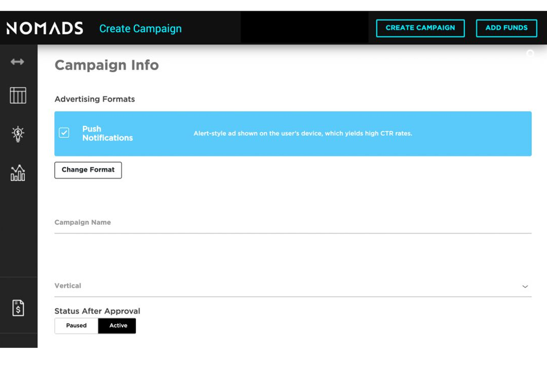 Traffic Nomads: advertising network with a self-service platform