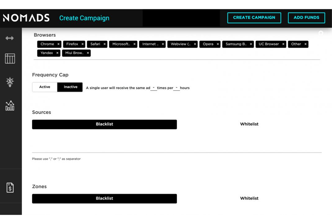 Traffic Nomads: advertising network with a self-service platform