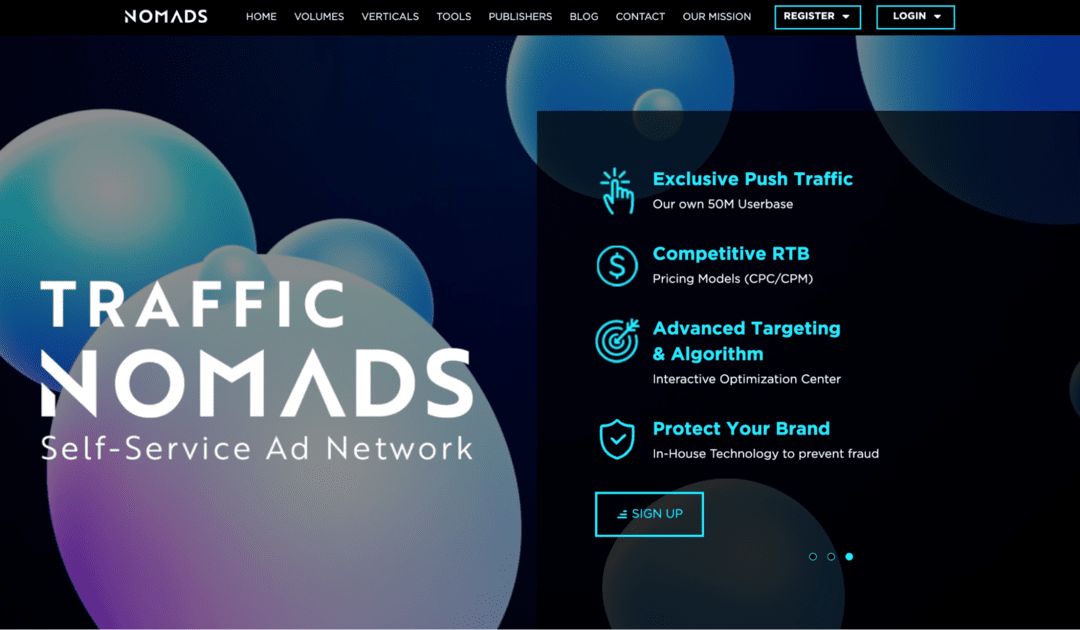 Traffic Nomads: self service ad network with full control of ad campaigns